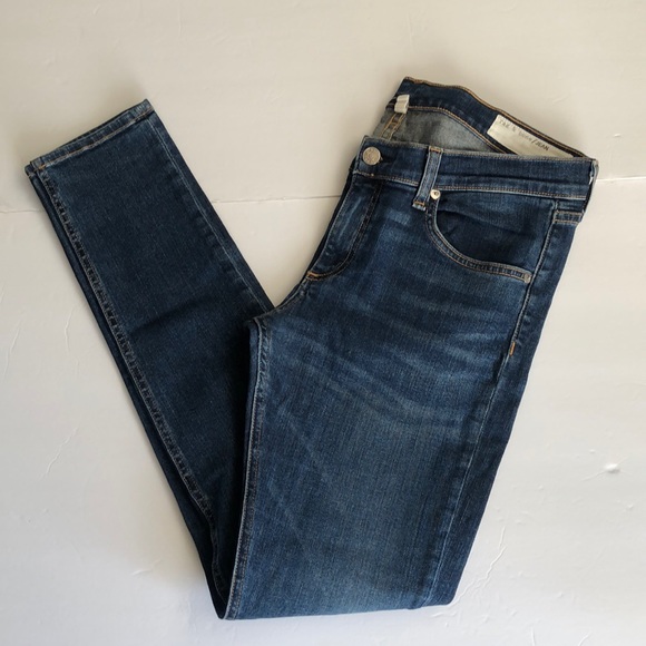 Rag & Bone Blue Denim Skinny Jean - Picture 2 of 16